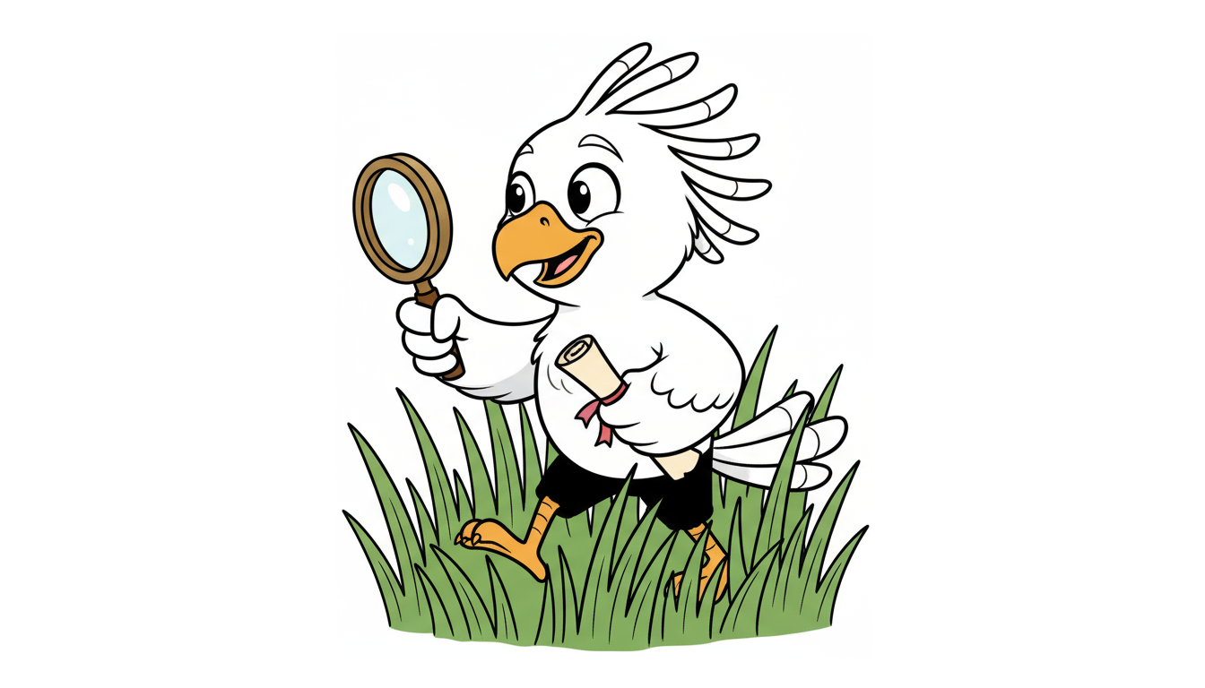Nia the explorer with a magnifying glass